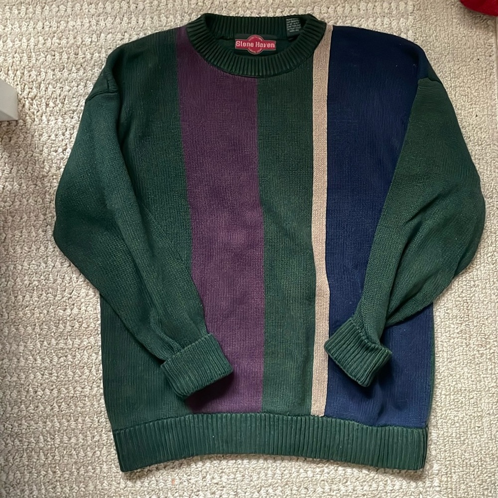 Vintage Multicolor Sweater Stone Haven